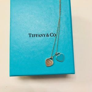 Tiffany & Co Mini Double Heart Necklace